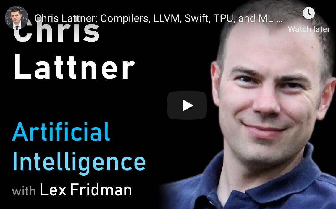 Podcast: Chris Lattner creator of LLVM infrastructure, Swift programming language