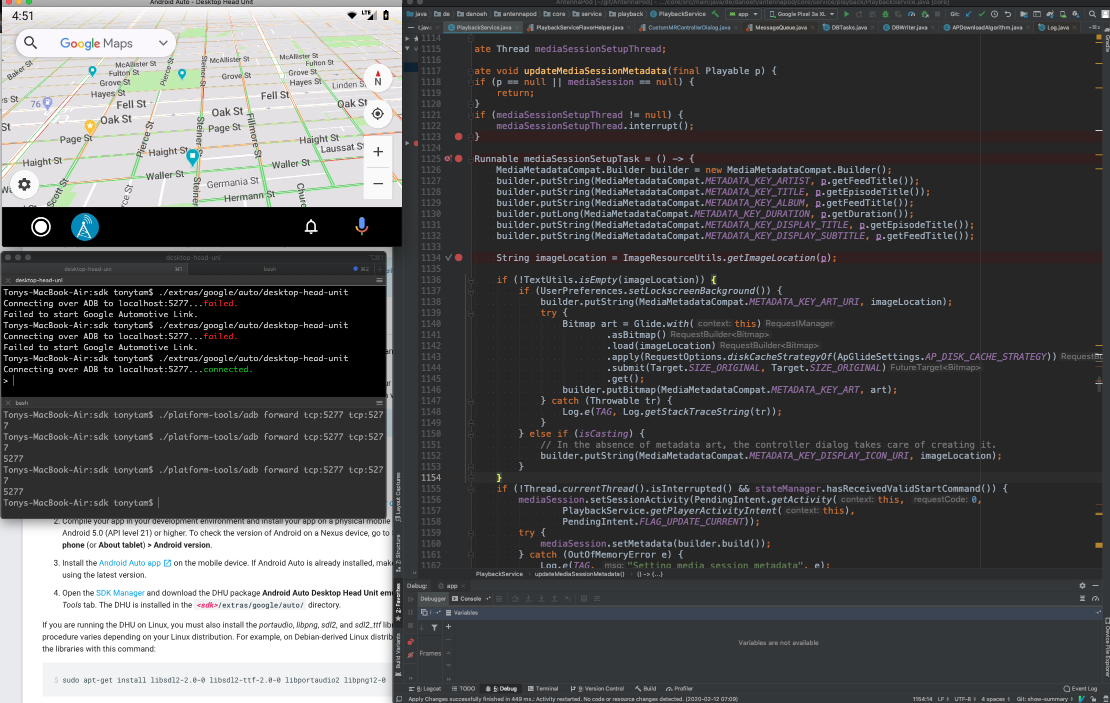 Debugging Android Auto As A Developer