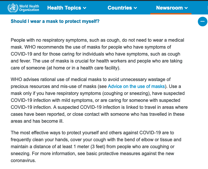 World Health Org. – Q&A on coronaviruses (COVID-19)