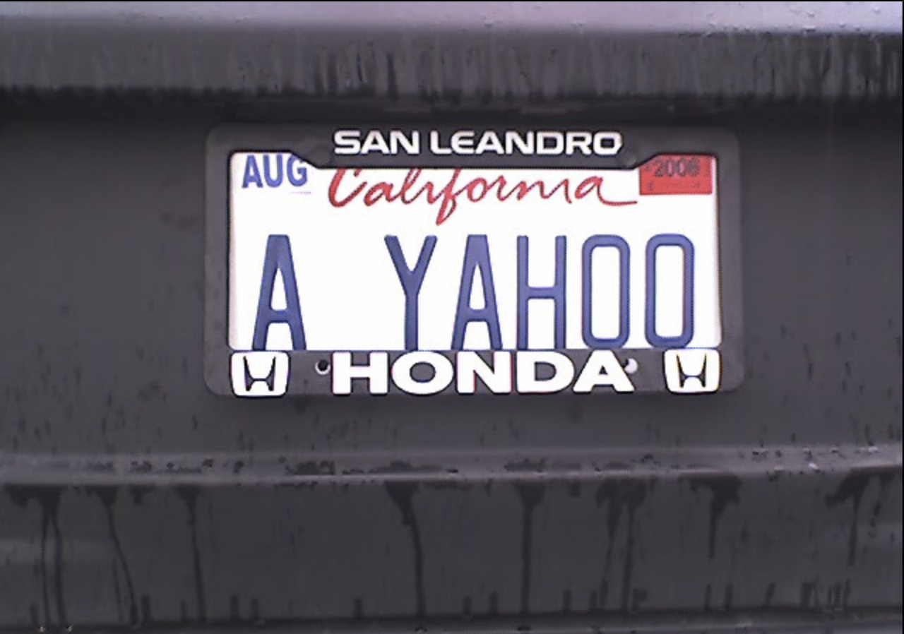 yahoo license