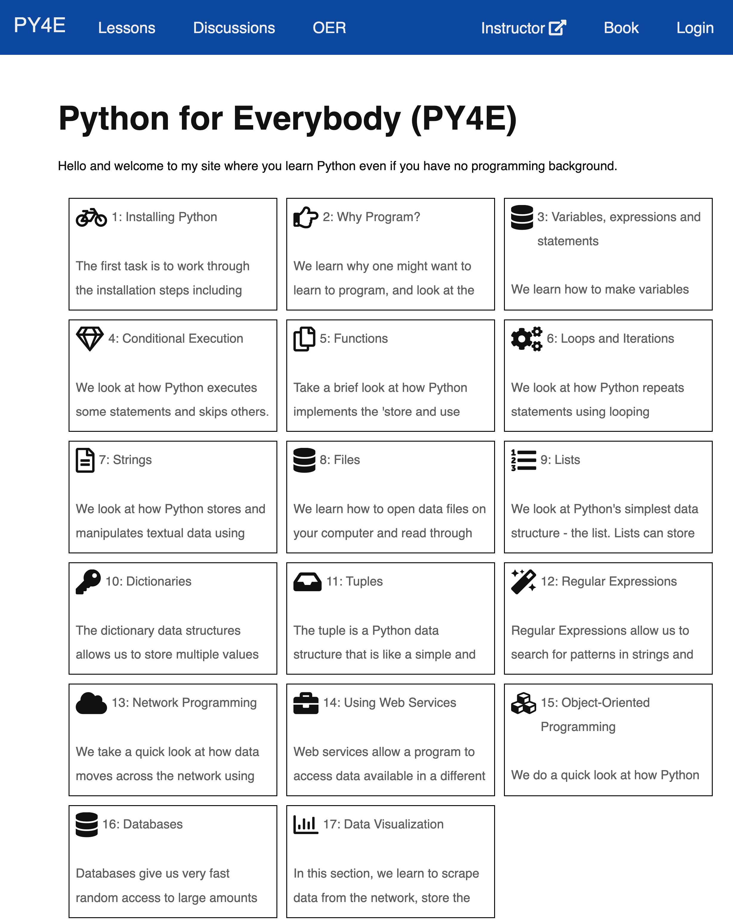 Free Computer Science For All: PY4E Python for Everyone